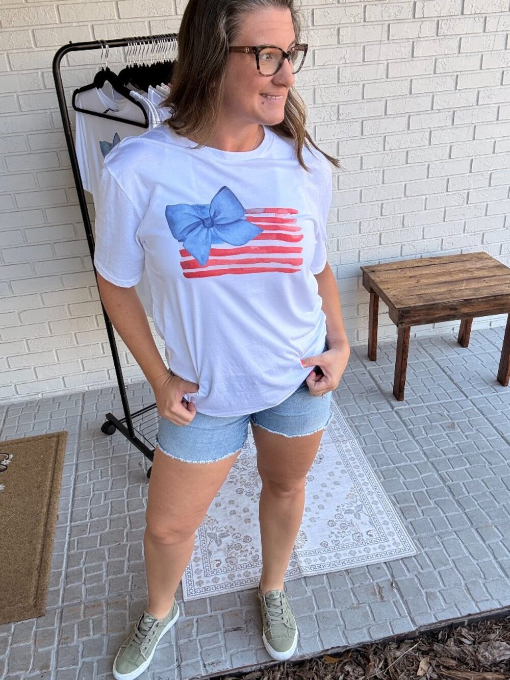 American flag graphic